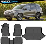 Fits 14-18 Subaru Forester 3D Molded Floor Mat Tpe Non-slip Carpet + Trunk. Fixed Price $114.99.