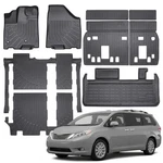 Compatible With Toyota Sienna 2013-2020 (only 8 Seats) Floor Mats & Cargo Liner.. Fixed Price $385.60.