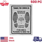 Disposable Car Floor Mat Paper Truck Vehicle Auto Interior Protect 500PC 18"X24". Fixed Price $83.10.