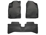 Husky Weatherbeater FRONT/2ND Row Floor Mats 3PC Fits 12-16 Toyota Prius Blk. Fixed Price $127.49.