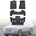 4PCS Front & Rear Tpe Floor Mats Liners Black For 2015-2020 Cadillac Escalade. Fixed Price $120.49.