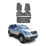 For Kia Borrego 2009-2010 Omac 4096000 Classic 1ST & 2ND Row Black Floor Mat Set. Fixed Price $89.99.