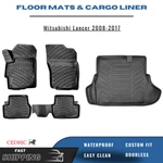 Floor Mats & Trunk Cargo Liner For Mitsubishi Lancer 2008-2017 Tpe Full Set. Fixed Price $139.90.