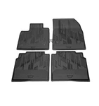 First And Second Row Premium All-weather Floor Mats In Noir With Cadillac Logo. Fixed Price $200.00.