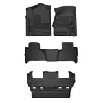 Husky X-act Contour Black First, 2ND & 3RD Row Floor Mats For 15-20 Tahoe Yukon. Fixed Price $250.77.