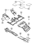 Genuine Mopar Front Floor Carpet Left 1SJ21HL1AJ. Fixed Price $201.73.