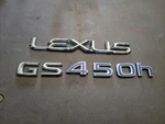 2006-2011 Lexus GS450H Oem Rear Trunk Lid Emblems Badges Factory Original Blue. Fixed Price $27.00.