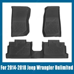 For 2014-2018 Jeep Wrangler Unlimited Tpe 3D Floor Mats Liners 3PCS All Weather. Fixed Price $70.09.