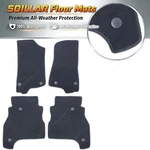 Fits 2020-2025 Jeep Gladiator Crew Cab Front & Rear Floor Mats Carpet Black New. Fixed Price $36.99.