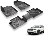 3W Tpe Floor Mats Compatible For Jeep Cherokee 2015-2023 Front & Rear Rows. Fixed Price $129.99.