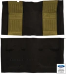 Acc 71-73 Mustang Mach Molded Carpet Rug Black With Ivy Gold Inserts. Fixed Price $319.15.