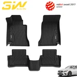 3W Floor Mats Tpe For Mercedes-benz C-class Sedan 2015-2021 1ST & 2ND Rows Black. Fixed Price $137.49.