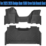 2-ROW Floor Mats Liners For 2025 2026 Dodge Ram 1500 Crew Cab Bench Seat Tpe 3D. Fixed Price $84.19.