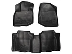 Husky Weatherbeater Floor Liners Fit 2009-2013 Honda FRONT/2ND Row 3PC Black. Fixed Price $149.99.