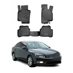 Omac Floor Mats Liner For Vw Passat B7 2012-19 Automatic Transmission Black Tpe. Fixed Price $79.99.