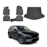 Custom Floor Mats & Cargo Liners For Mazda CX-5 2017-2025 Black Pcs. Fixed Price $123.19.