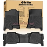 3D Floor Mats For 2007-2014 Cadillac Escalade Front & 2ND Row Liners Tpe. Fixed Price $93.99.