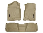 Husky Weatherbeater FRONT/2ND Row Mats 3PC Fits 07-14 Escalade, Tahoe, Yukon Tan. Fixed Price $149.99.