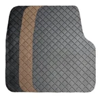 Front 2 Piece Flexomat Rubber Custom Fit Floor Mats For Saturn - Black Tan Gray. Fixed Price $77.99.