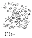 Genuine Mopar Floor Mat 6BP48TX7AE. Fixed Price $129.80.