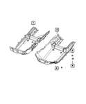 Genuine Mopar Front Floor Carpet 7KV32TX7AB. Fixed Price $91.23.