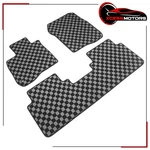 Fits 2017-2022 Honda Cr-v Floor Mats Black Gray Plaid Checkered Carpets 3PCS. Fixed Price $65.99.