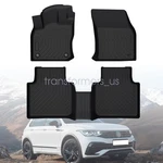 Tpe Floor Mats Liners For 2018-2024 Volkswagen Tiguan 5 & 7 Seats All-weather. Fixed Price $65.99.