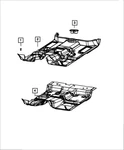 Genuine Mopar Front Floor Carpet 6QN38RN8AG. Fixed Price $405.79.