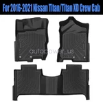 For 2016-2021 Nissan Titan Xd Crew Cab Tpe All-weather Floor Mats Liner Set 3PCS. Fixed Price $66.99.