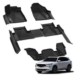 Lasfit 1ST-3RD Row Floor Liners For Acura Mdx 2022-2026 Mats All Weather. Fixed Price $170.00.