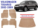 Rezawplast Floor Liners & Trunk Mat For 2002-2009 Volkswagen Touareg Odorless. Fixed Price $179.99.