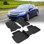 3D Floor Mats Liner For 2013-2017 Honda Accord Sedan 1ST & 2ND Row Rubber Tpe. Fixed Price $64.99.