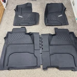 2014-2018 Gmc Sierra Crew Cab Front & Rear Floor Liner Package Black Oem. Fixed Price $225.00.