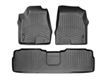 Weathertech Floorliner For 2006-2007 Toyota Highlander 1ST & 2ND Row, Black. Fixed Price $211.90.