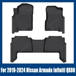 Tpe Front & Rear Floor Mats Liners Set For 2019-2024 Nissan Armada Infiniti QX80. Fixed Price $70.59.