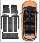 All Weather Tpe Floor Mats & Cargo Liner Fit For 2021-2025 Toyota Sienna 7 Seats. Fixed Price $49.00.