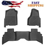 3D Tpe Floor Mats Liners Black For 2002-2009 Dodge Ram 1500 2500 3500 Quad Cab. Fixed Price $70.49.