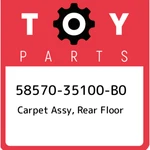 58570-35100-B0 Toyota Carpet Assy, Rear Floor 5857035100B0, New Genuine Oem Part. Fixed Price $841.45.
