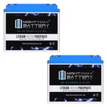 Mighty Max 12V, 50AH, Lithium, Replaces Johnson Controls GC12400 - Pack. Fixed Price $249.99.