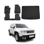 Custom Floor Mats & Cargo Liners For Jeep Renegade 2015-2024 Black Pcs. Fixed Price $139.99.