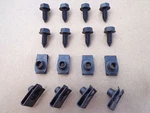 8 Old School Body Bolts & U-nuts! Fits: Mopar Charger Cuda Dart Challenger. Fixed Price $38.00.