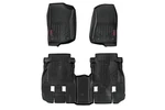 Rough Country Front/rear Floor Liners Black For Jeep Wrangler Jl 4DR M-60112. Fixed Price $188.36.