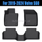 For 2019-2024 Volvo S60 Tpe All-weather Front & Rear Floor Mats Liners Set. Fixed Price $60.79.