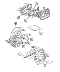 Genuine Mopar Floor - Rear Mat Kit 82204412. Fixed Price $52.26.