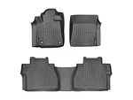 Weathertech Floorliner For 2014-2021 Toyota Tundra 1ST & 2ND Row, Black. Fixed Price $211.90.
