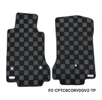 P2M V2 Checkered Flag Front Carpet Floor Mats For Chevrolet C6 Corvette 07.5-13. Fixed Price $90.00.