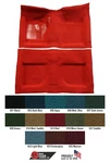Mustang Carpet Molded 2 Piece With Toe Pad Nylon 1965 1966 1967 1968 - Acc. Fixed Price $177.95.