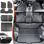 For 2019-2023 Jeep Cherokee Floor Mats Trunk Cargo Liners All Weather. Fixed Price $79.99.