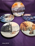 Collector Plates The Faces Of Nature Julie Kramer Cole 1ST, 2ND, 3RD, 5TH & 6TH. Fixed Price $25.00.