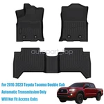 Floor Mats Liner Tpe For 2016-2023 Toyota Tacoma Double Cab Automatic Black. Fixed Price $68.79.